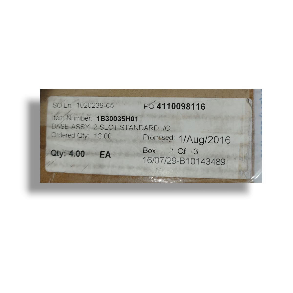 EMERSON 1B30035H01 BASE DE CONTROL