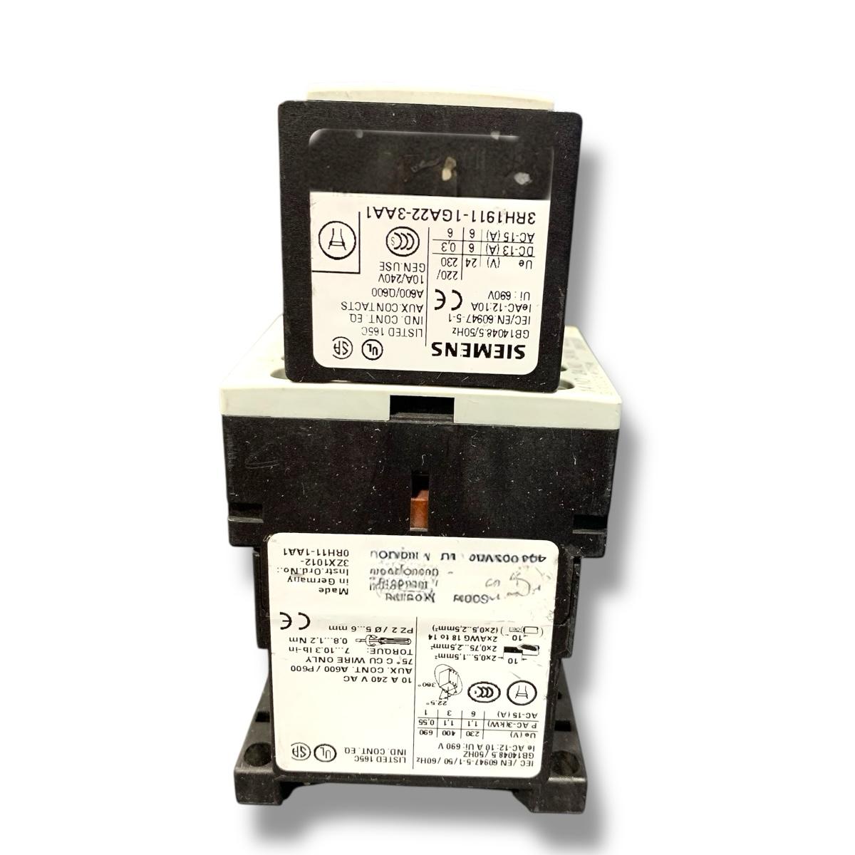 SIEMENS 3rh1262-1bb40+3ZX1012-0RH11-1AA1+3RT1916-1LM00