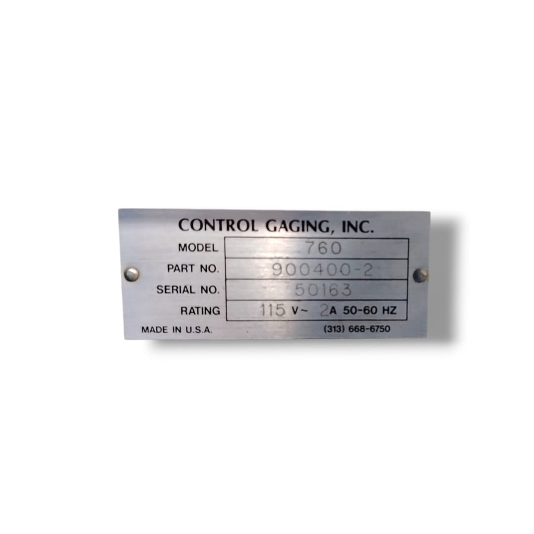 CONTROL GAGING 760