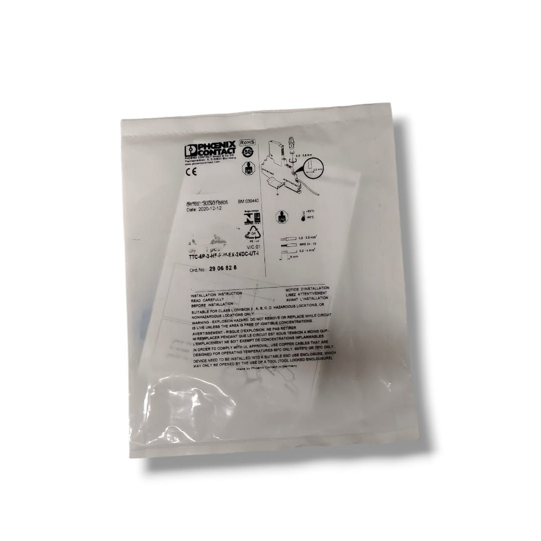 PHOENIX CONTACT TTC-6P-3-HF-F-M-EX-24DC-UT-
