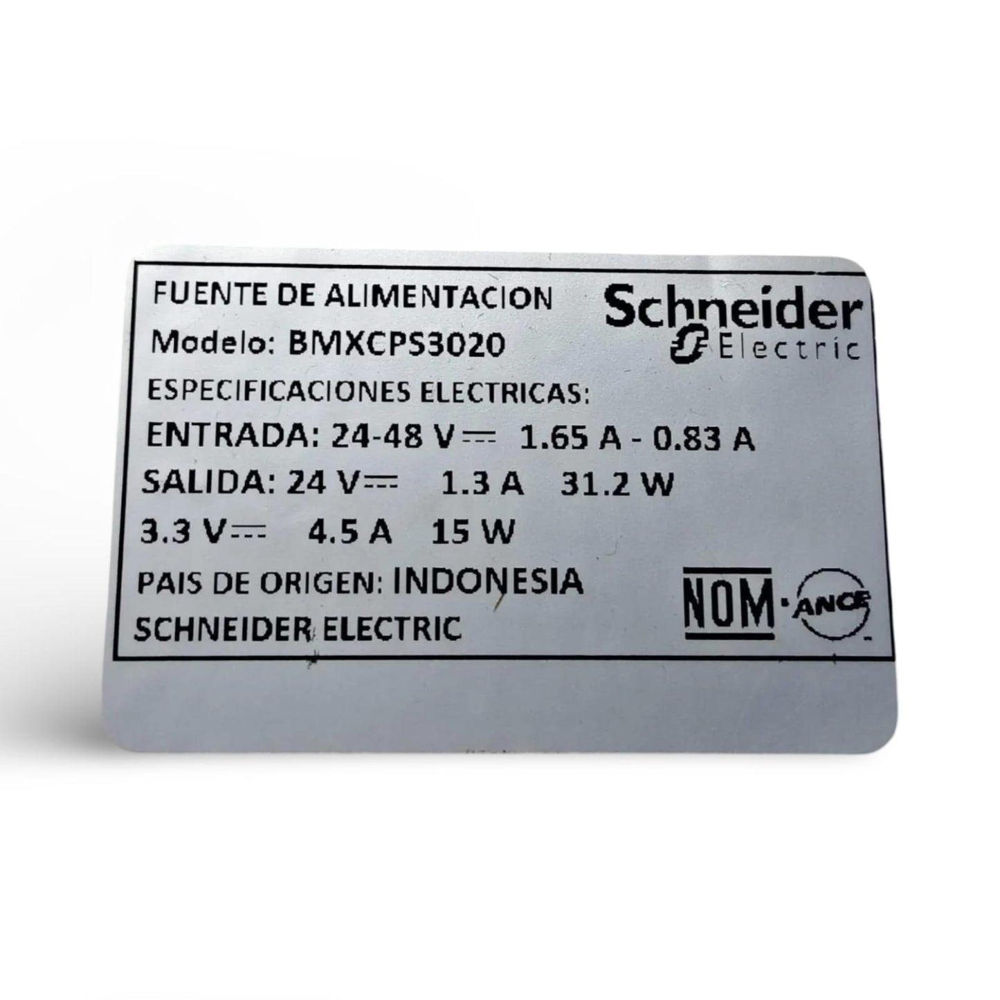 SCHNEIDER ELECTRIC BMXCPS3020