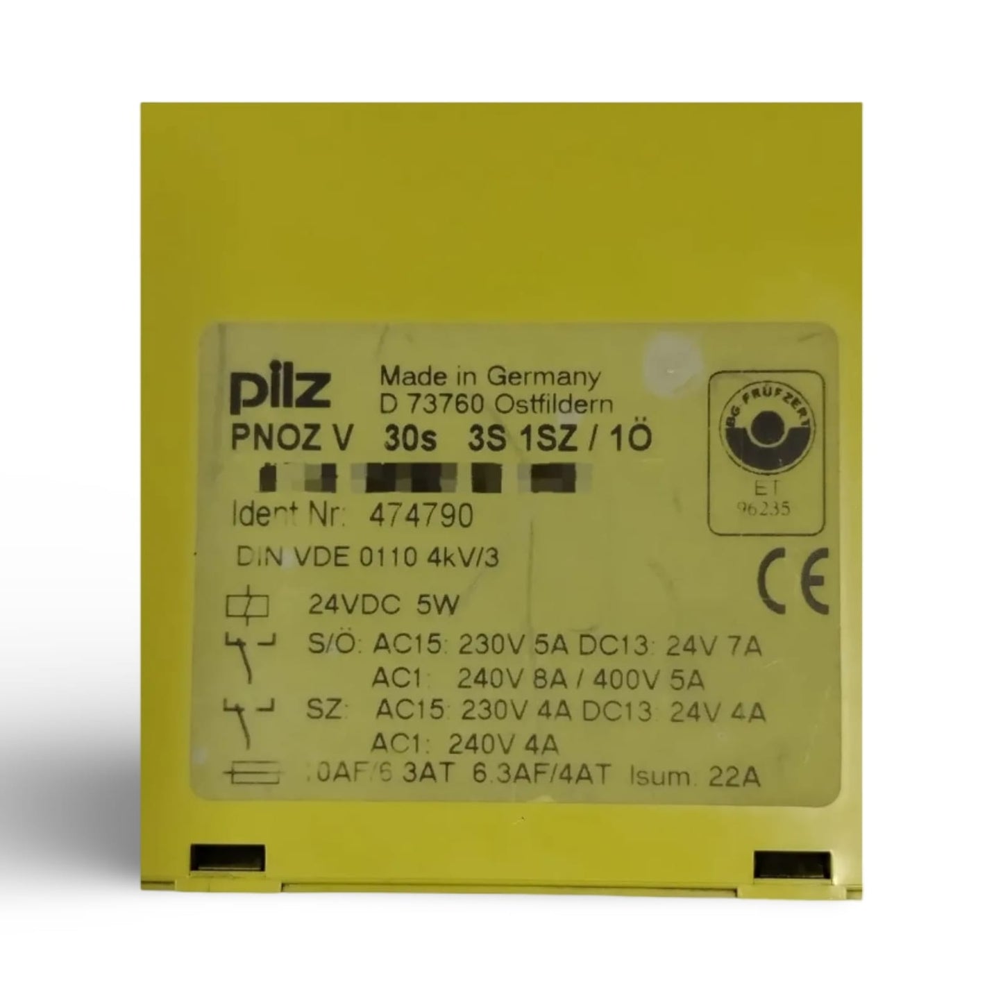 PILZ PNOZ V 24VDC 3S 1O