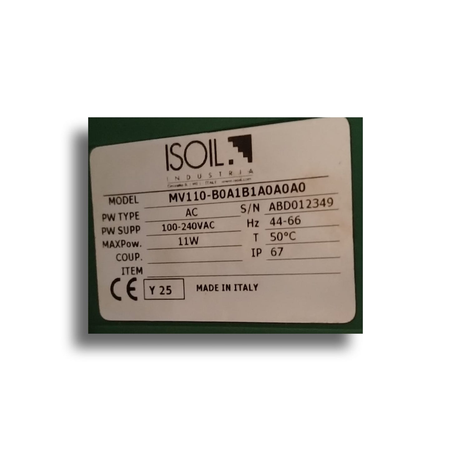 ISOIL MS2500-P50-B6A2A+MV110-B0A1B1A0A0A0