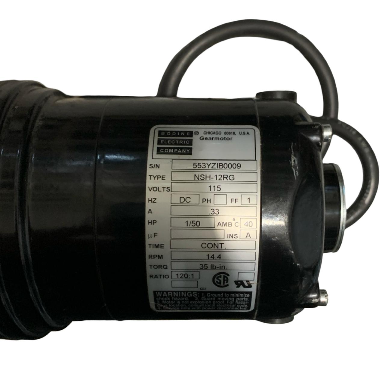 BODINE ELECTRIC COMPANY NSH-12RG