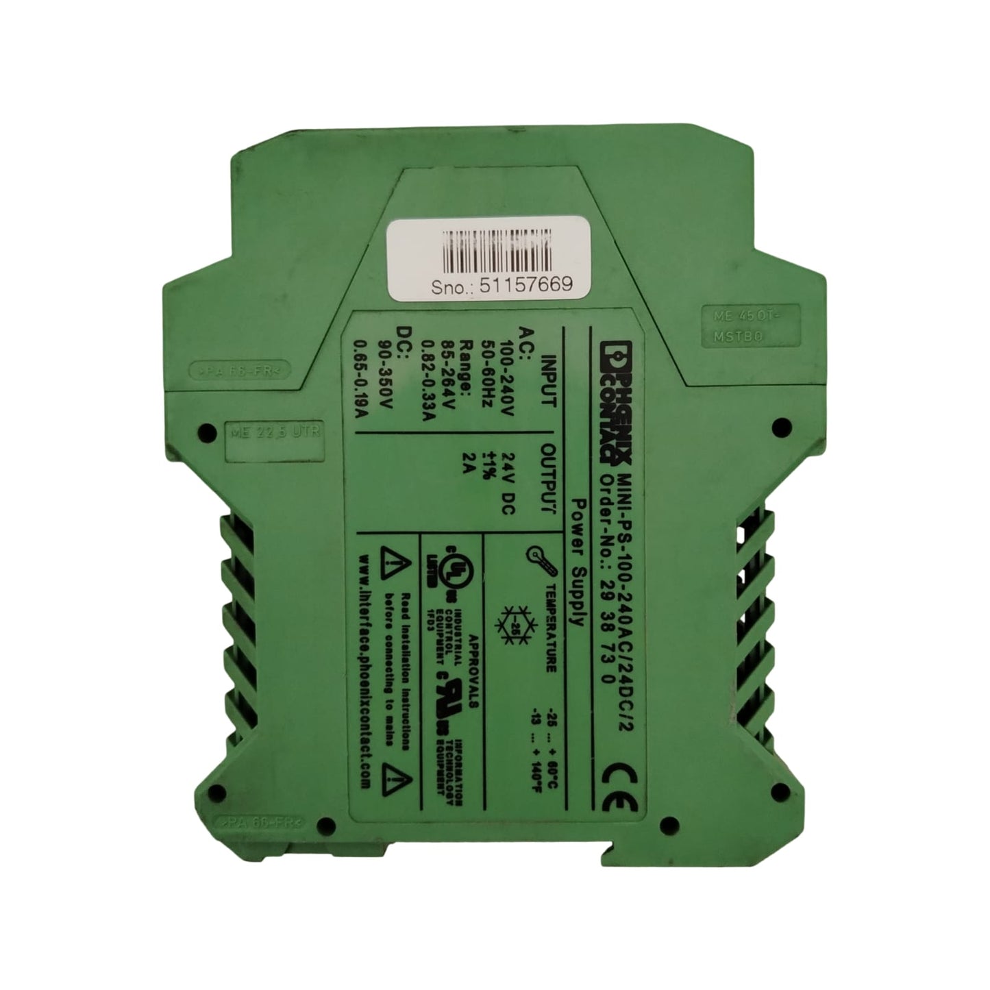 PHOENIX CONTACT mini-PS-100-240AC/24DC/2