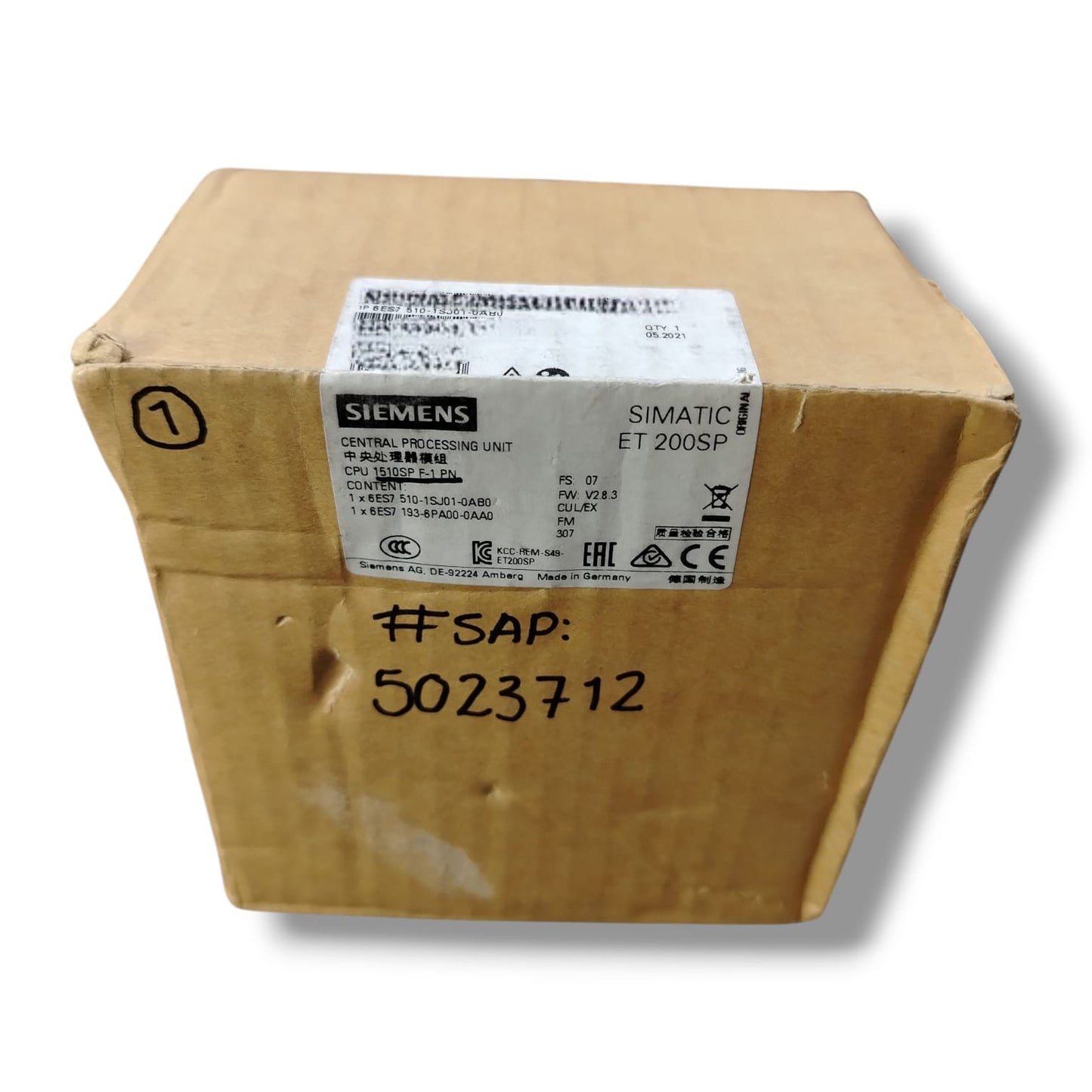 Siemens 6ES7 510-1SJ01-0AB0 unidad de procesamiento