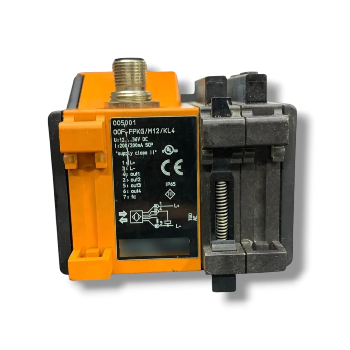 Ifm Efector Fiber Optic Amplifier Oo5001 00f-fpkg/m12/kl4 Oo