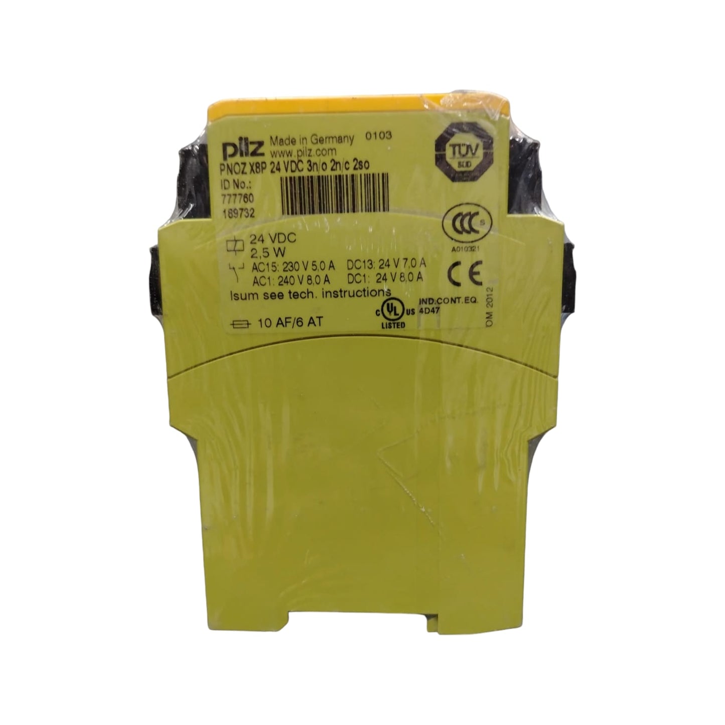 PILZ PNOZ X8P 777760 24VDC 3N/O 2N/C 2SO RELÉ DE SEGURIDAD