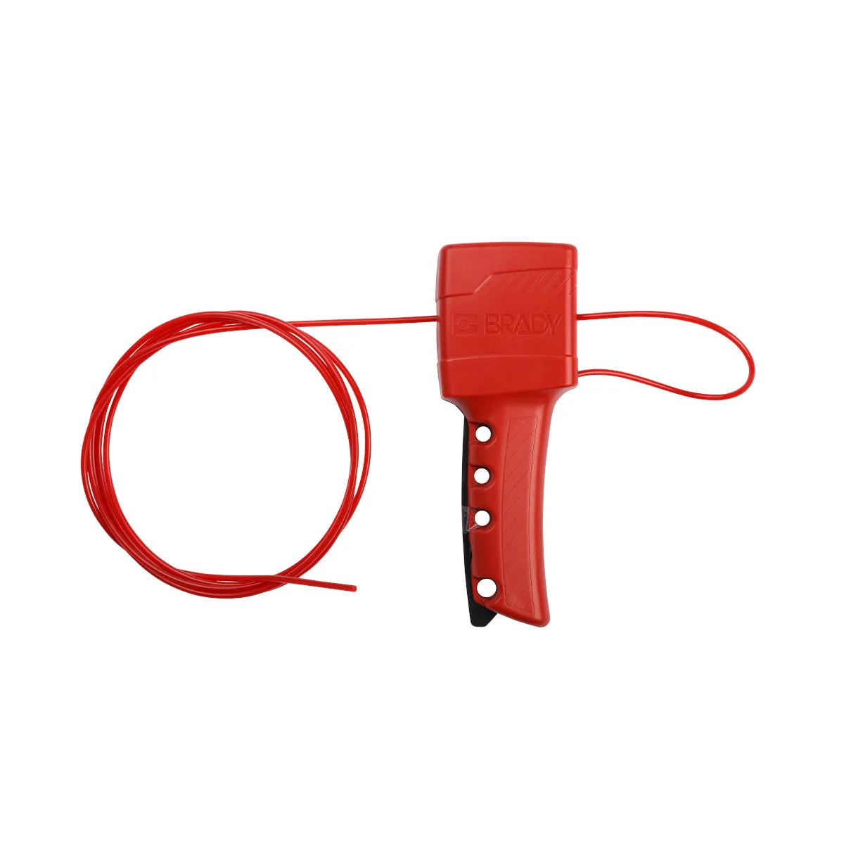 Dispositivo de bloqueo con cable de nylon de 8ft rojo 1pz