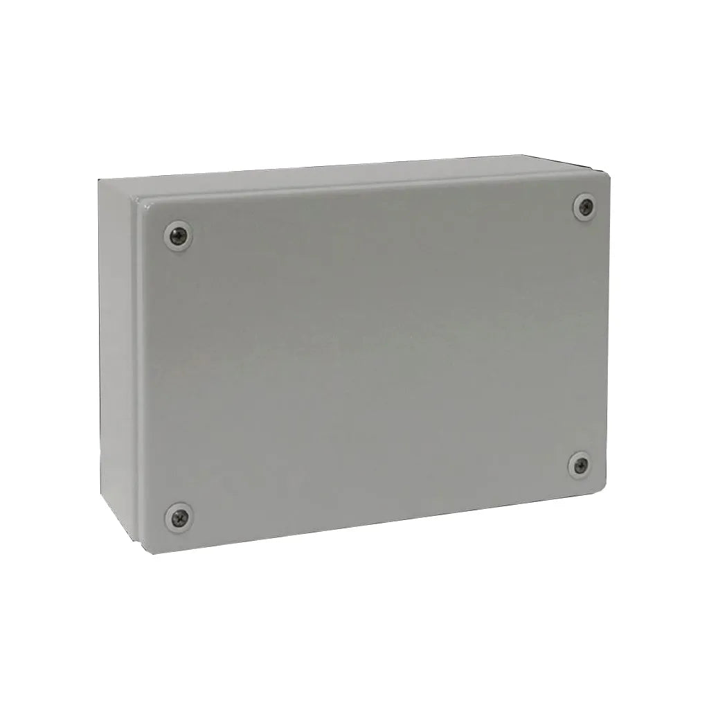 KL Caja de bornes de chapa de acero 200Hx300Wx120Dmm IP66 RAL7035 Sin placa.Mont