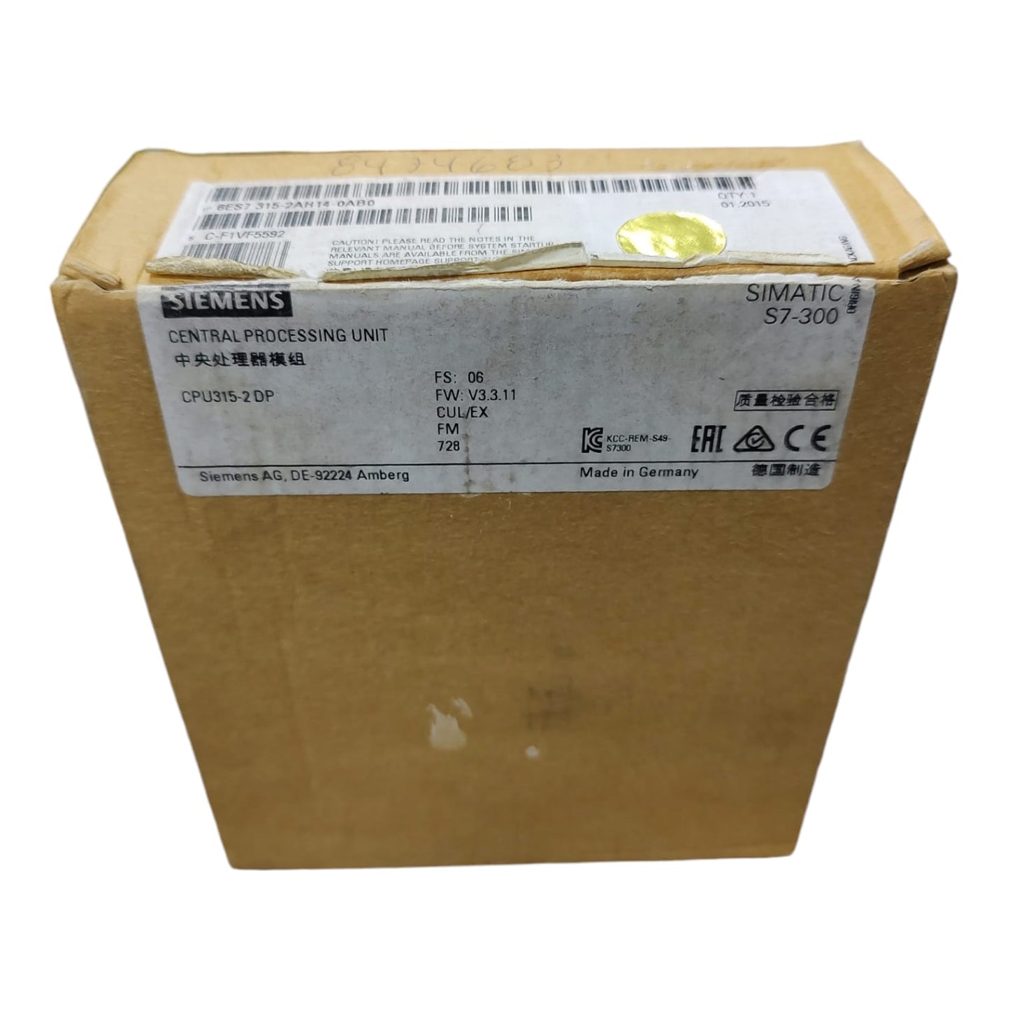 Siemens 6ES7 314-1AG13-0AB0 Unidad de procesamiento