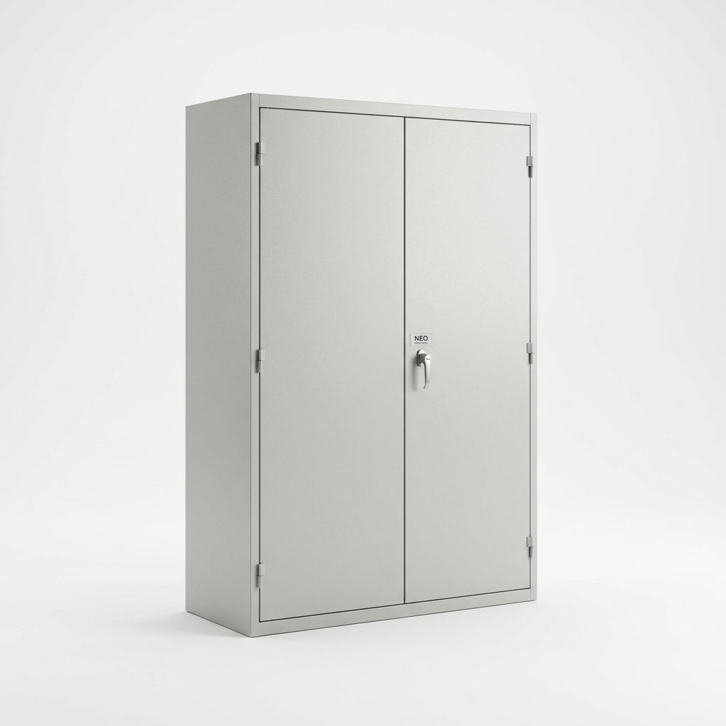NEO Armario de acero galvanizado 1800Hx1200W500Dmm 2 puertas IP54 RAL7035