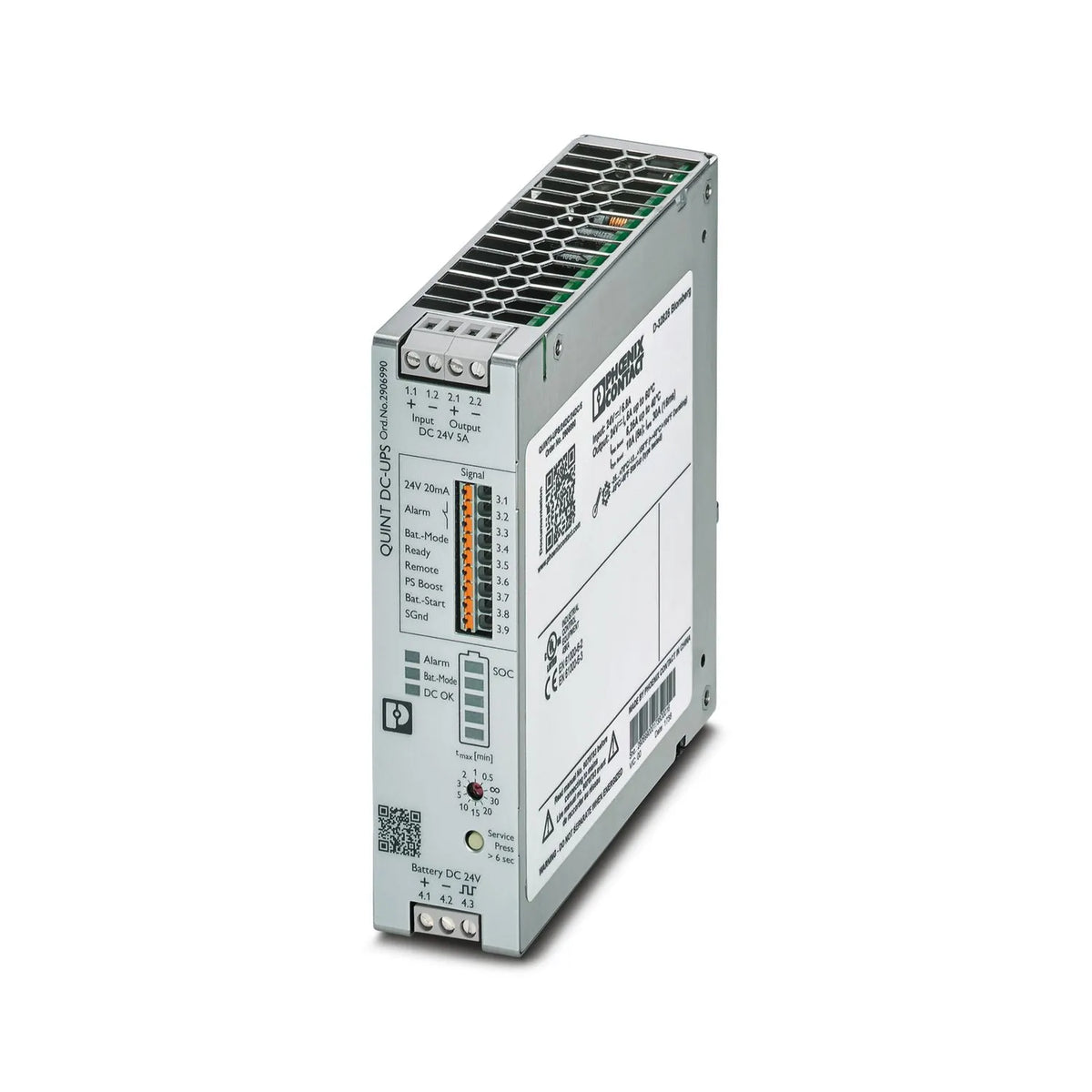 QUINT4-UPS/24DC/24DC/5 SAI Inteligente 24VCC 5A IQ-Tech DIN IP20