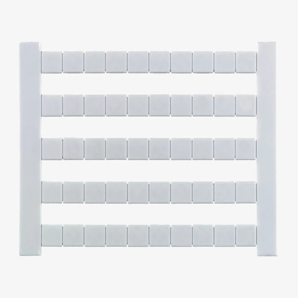 DEK 5 NEUTRAL Etiqueta para clema sin rotulación 5Hx5Wmm Blanca 50Pz
