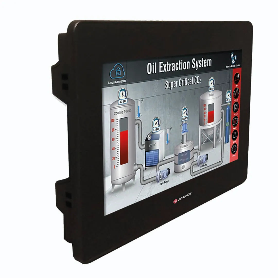 Pro HMI+PLC 10” LCD TFT Color 800x480px 10DI (2xHSC), 2AI, 12 TO PNP (Transist),