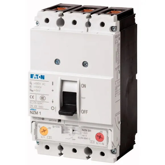 NZMB1-A40 ITM trifásico caja moldeada 40A 690V 25kA IP20 Tamaño 1