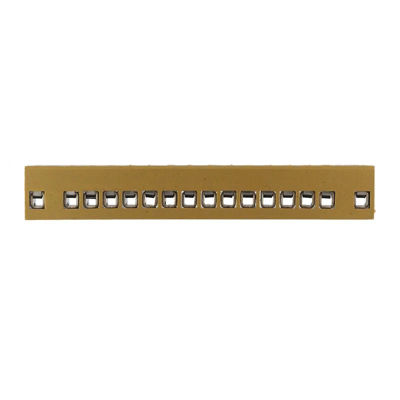 Regletas de conexión atornillada 16 polos 2.5mm² 22-14AWG 24AA 400VCA Ocre