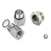 ADAP EX M25-M20 Adaptador de latón niquelado Relación M25 a M20