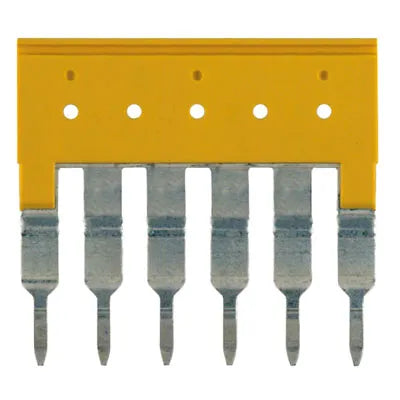 ZQV 4/6 GE Puente enchufable amarillo de 6 polos para WDU/ZDU/ZDK… de 4 mm²