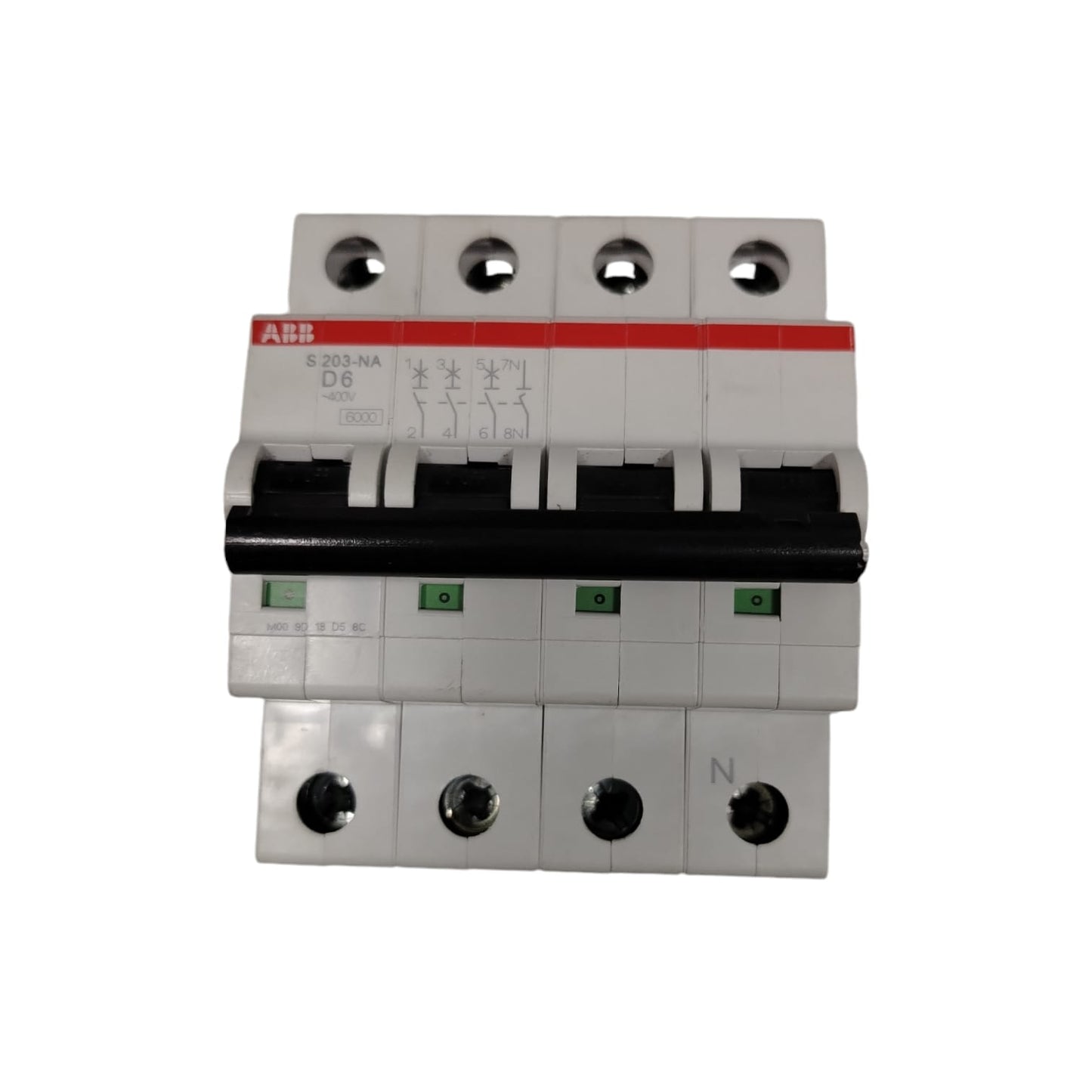 ABB S 203-NA D6/2CDS 253 103 R0061 Interruptor termomagnético