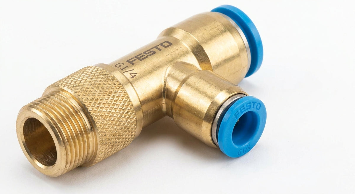 FESTO conector 1/4 en y roscado rapido
