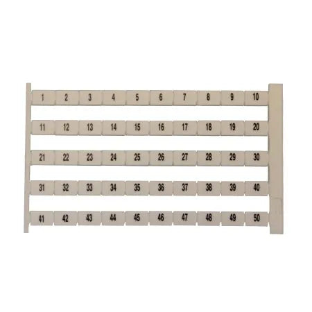 DEK 8 FS 51-100 Etiquetas para clema 5Hx8Wmm 51-100 Vertical 51Pz