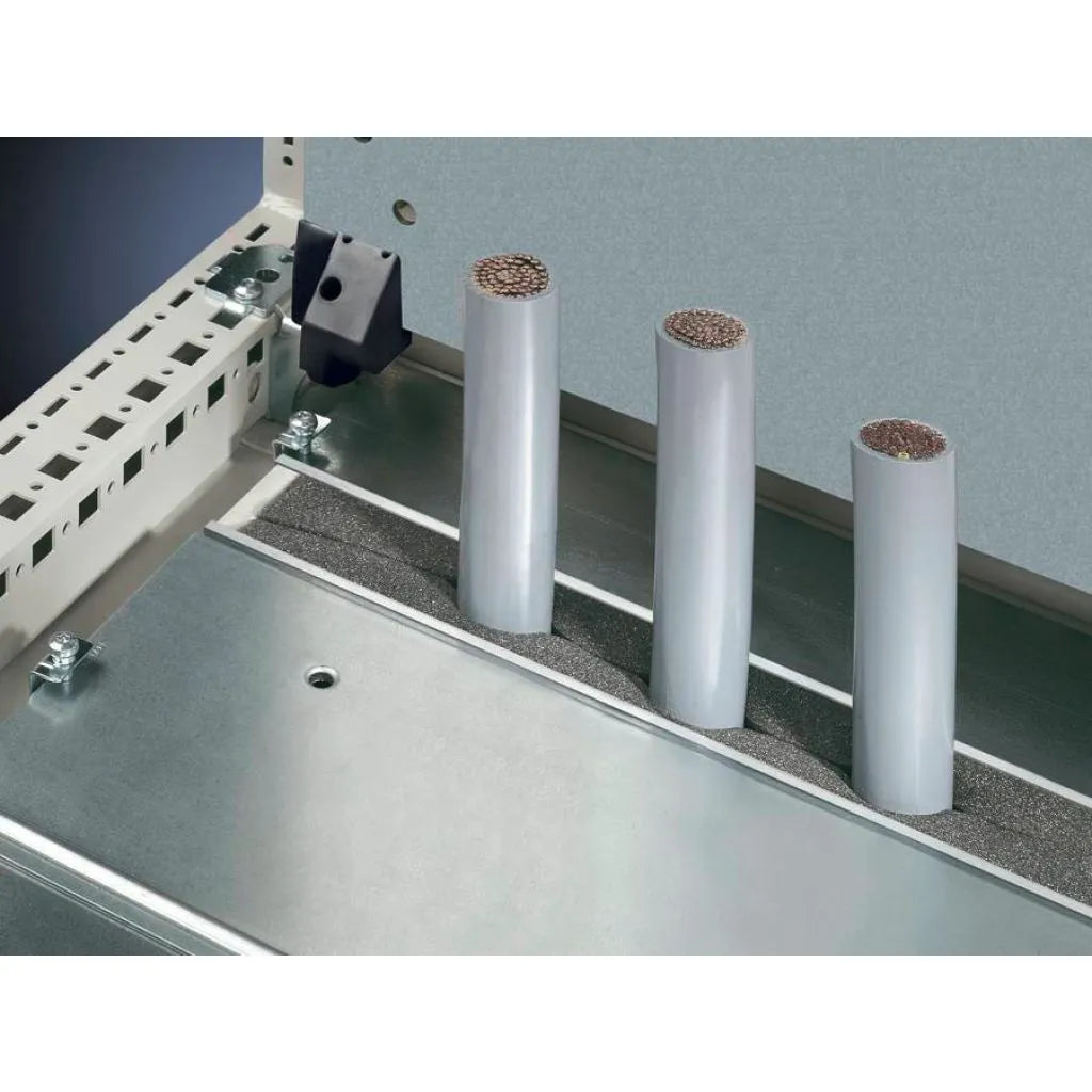 TS Perfil para entrada de cables, central para 1200Wmm chapa de acero 2 piezas