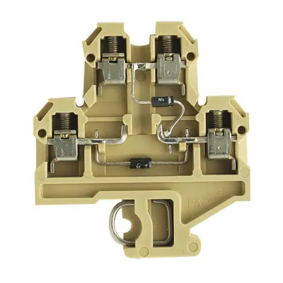 DK 4/32 2D CSA GET.SCH. Clema 2-Pisos 1-potencial con diodo 4mm² 20-12AWG 10A 38