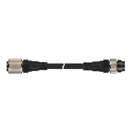 C1D4-5 Cable DC con conector M12 hembra 4 pines recto / M12 macho 3P recto 5mt