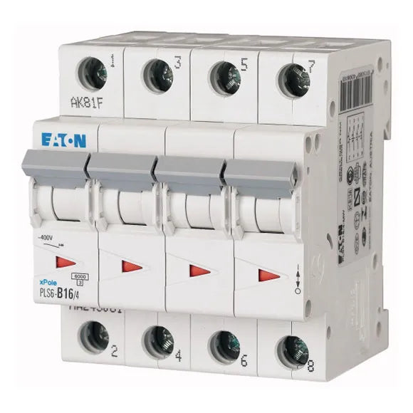 PLS6-C16/4-MW Xpole Interruptor termomagnético (ITM) 4P 16A 6kA Curva C
