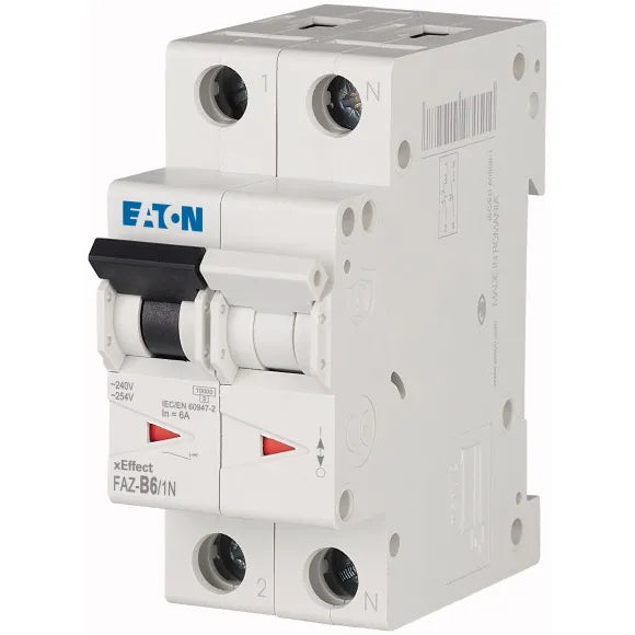 FAZ-B6/1N xEfect Interruptor termomagnético (ITM) 1P+NP 6A 10kA Curva B