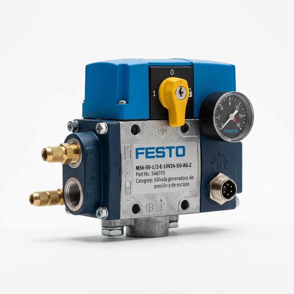 FESTO MS6-SV-1/2-E-10V24-SO-AG-Z