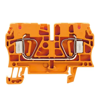 ZDU 4 OR Clema de paso 2 conexiones 4mm² 26-10AWG 32A 800VCA Naranja