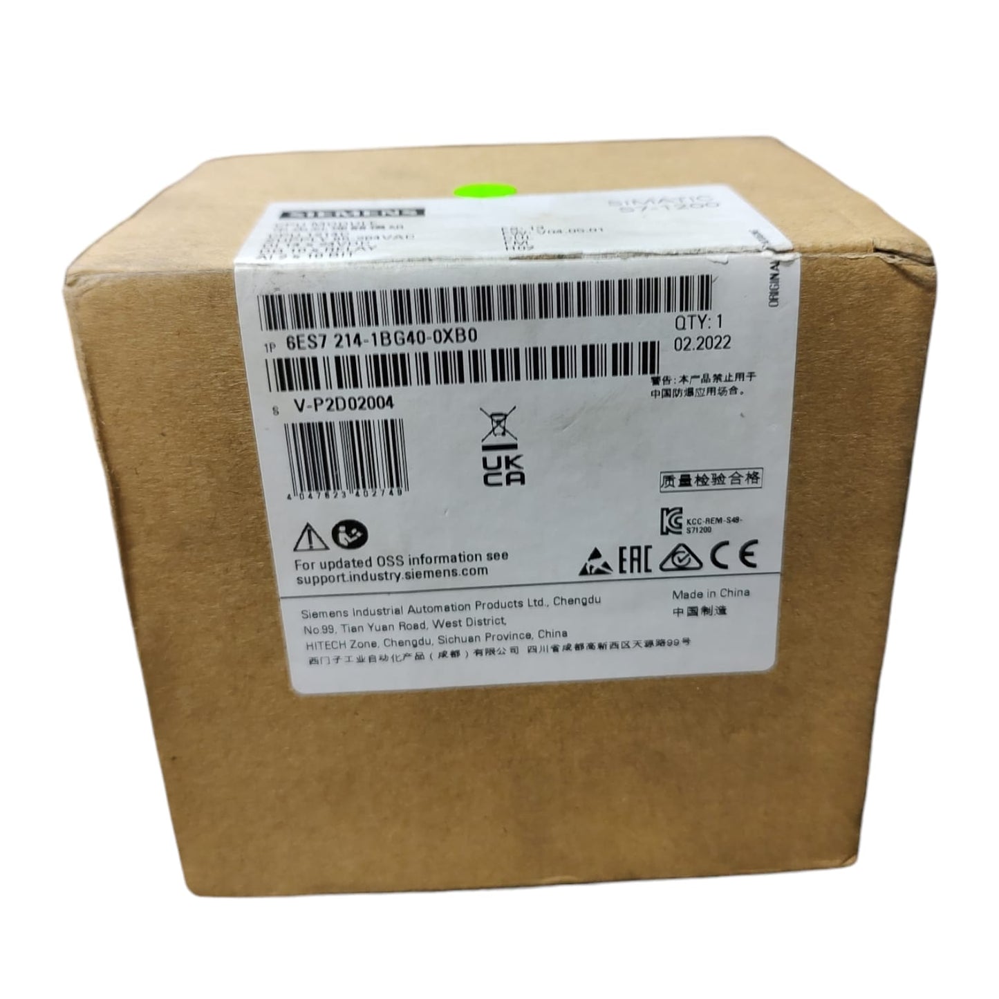 Siemens 6ES7 214-1BG40-0XB0 unidad de procesamiento