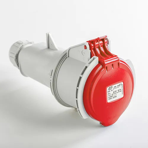 Base aérea 32A 2P+T 400VCA 9h Rojo IP44