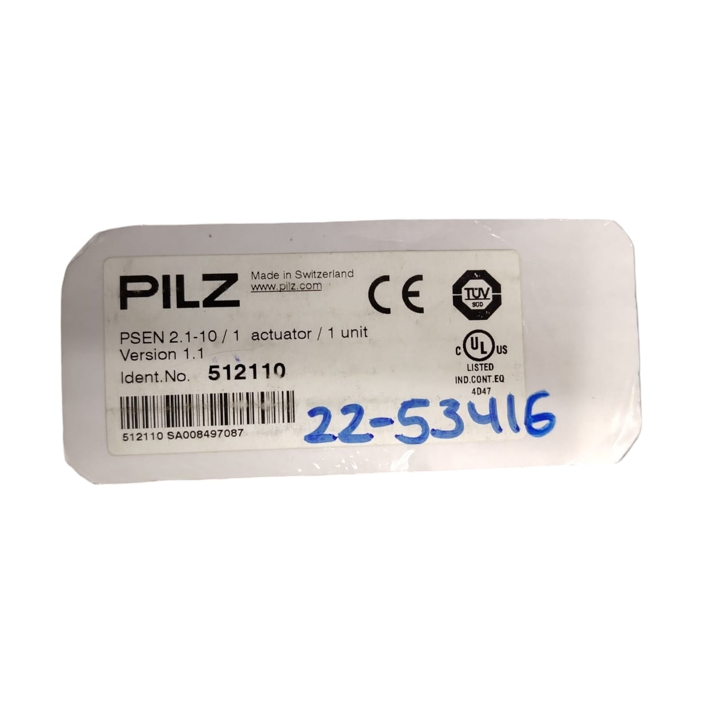 PILZ Psen 2.1-10 512110 actuador magnético