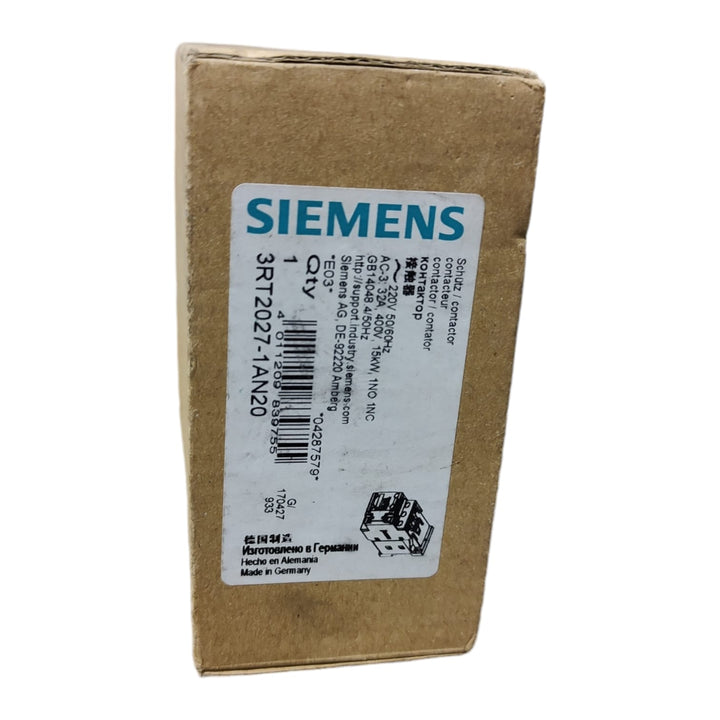 Siemens 3RT2027-1AN20 Contactor sirius