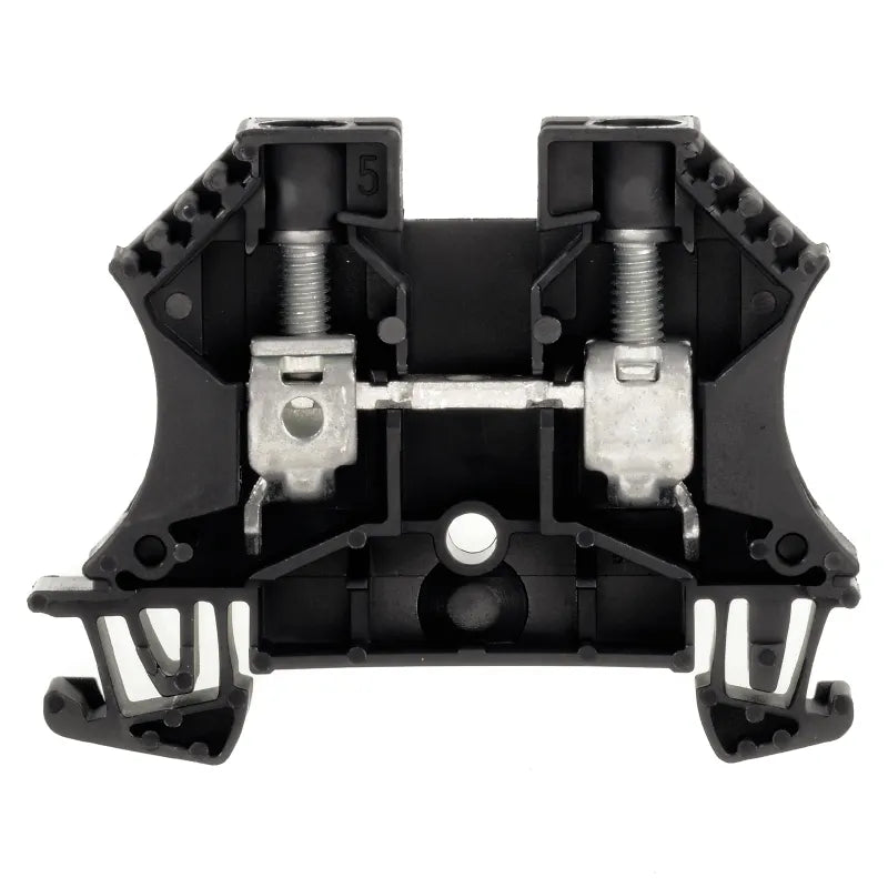 WDU 10 SW Clema de paso en color negro 10mm² 18-6AWG 57A 1000VCA
