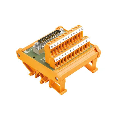 RS SD25S UNC 4.40 LP2N Interfaz para conector SUB-D 25 polos. Montaje en Riel
