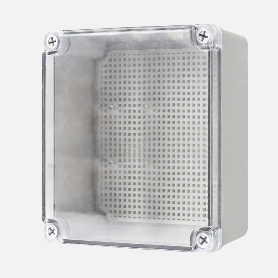 Caja de distribucion sobrep. p. trans. c/plat. 175HX175WX100Dmm Plastic PC IP67