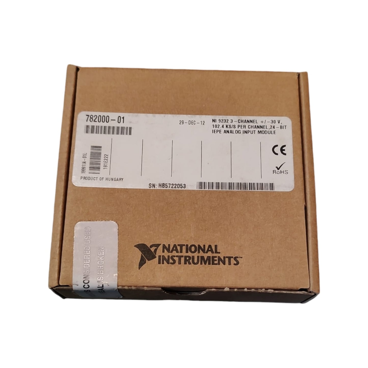 National instruments NI-9232 módulo de entrada analógica