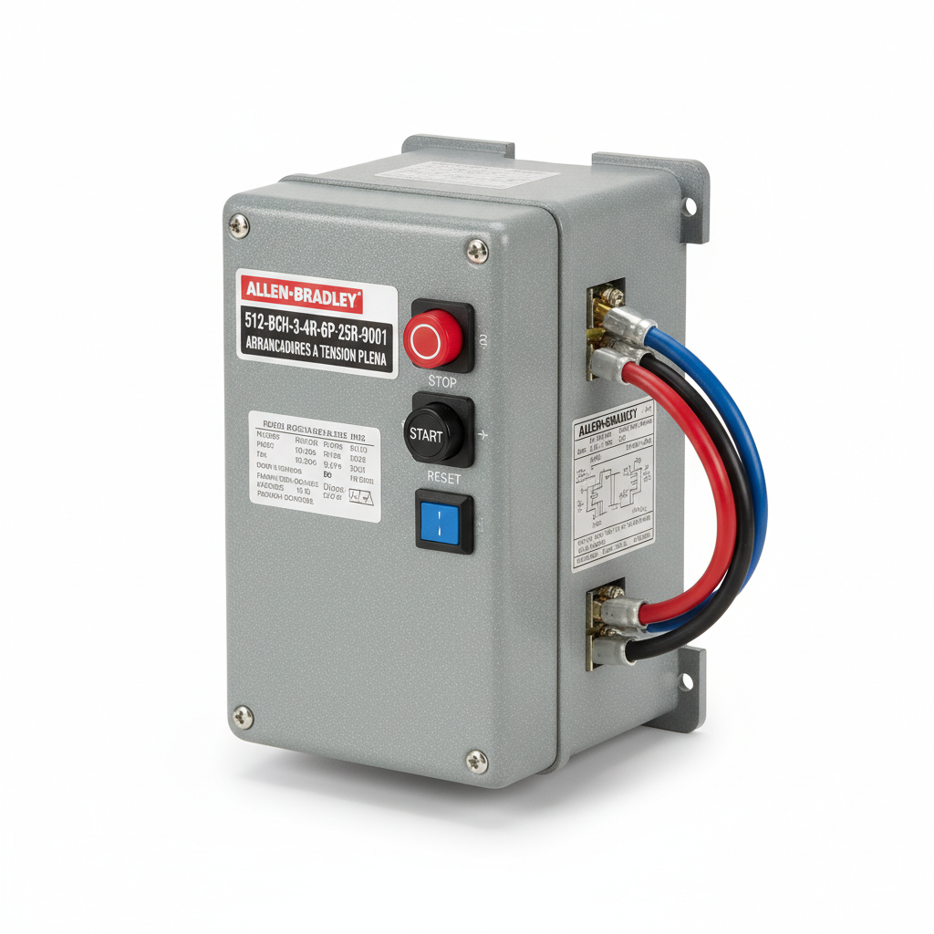 ALLEN-BRADLEY 512-BCH-3-4R-6P-25R-9001 ARRANCADORES A TENSION PLENA