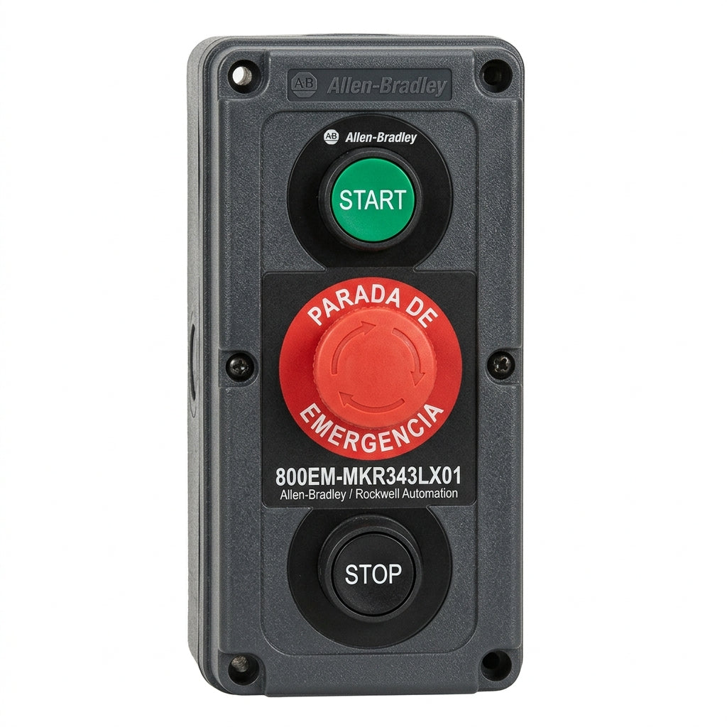 ALLEN-BRADLEY 800EM-MKR343LX01 BOTONES PULSADORES BOTONERAS