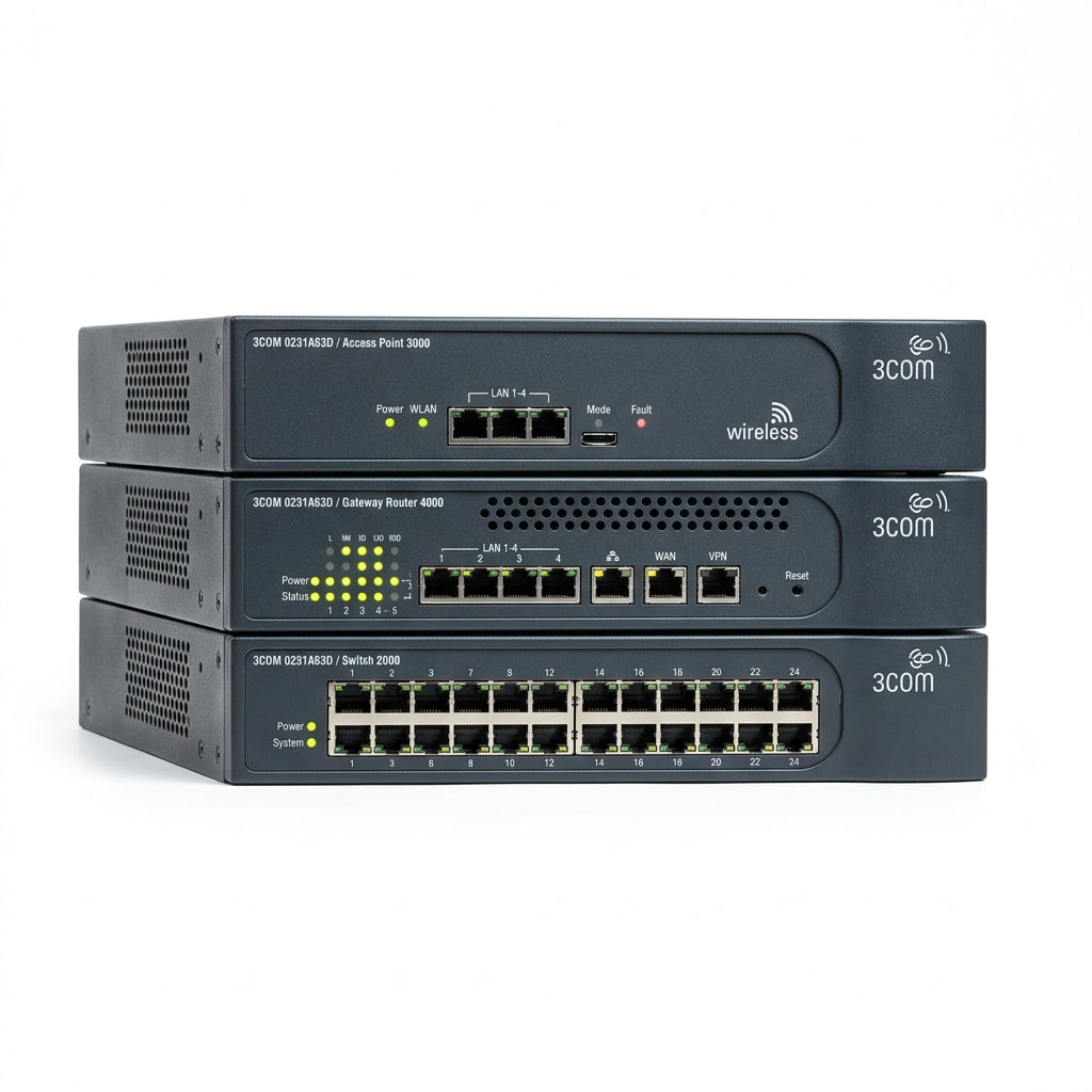 3COM 0231A63D ACCESS POINTS- GATEWAYS-MODEMS-SWITCHES-ROUTERS