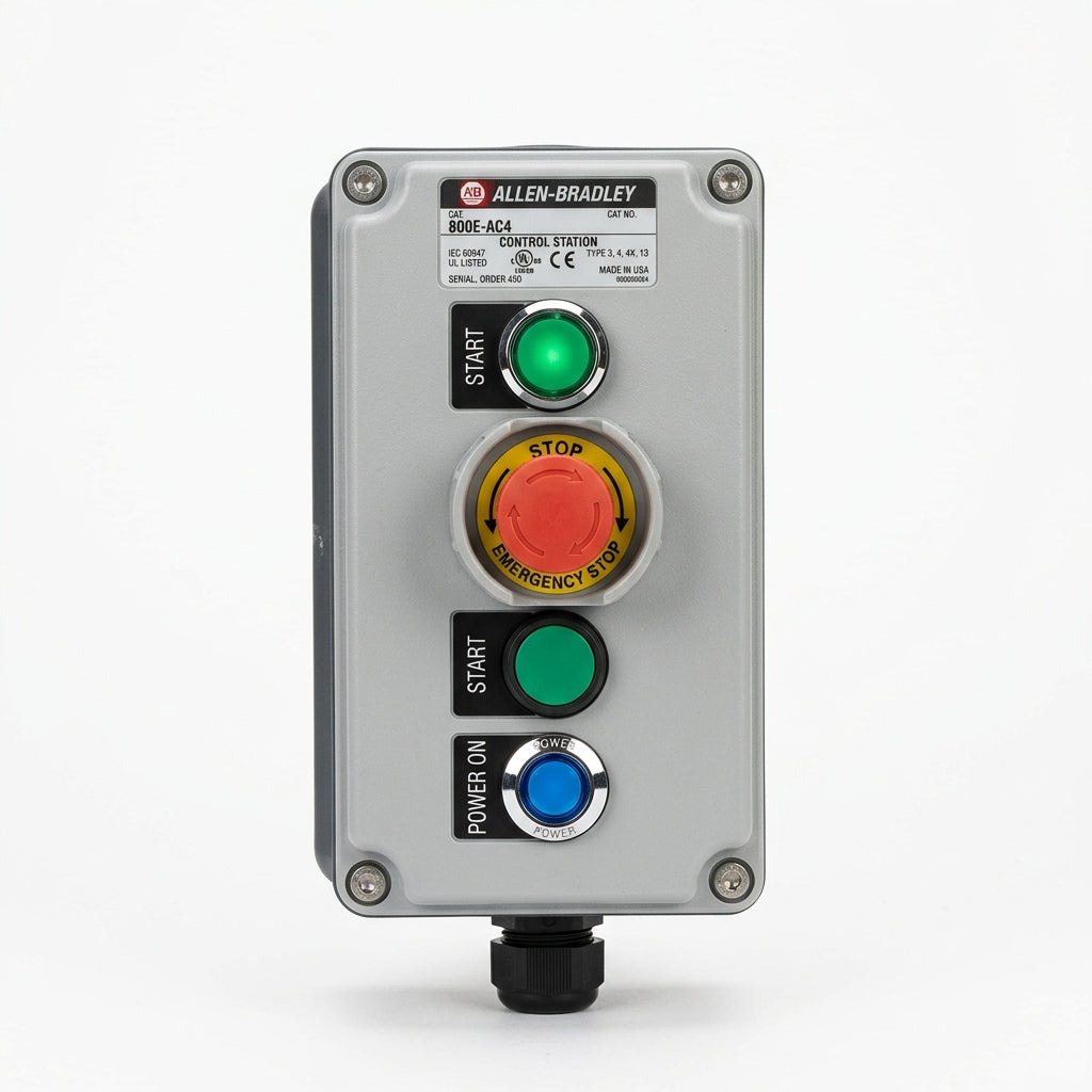 ALLEN-BRADLEY 800E-AC4 BOTONES PULSADORES BOTONERAS