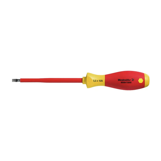 SDI 1.2×6.5×150 Destornillador plano con aislamiento VDE Caña 150Lx6.5Dx1.2Wmm