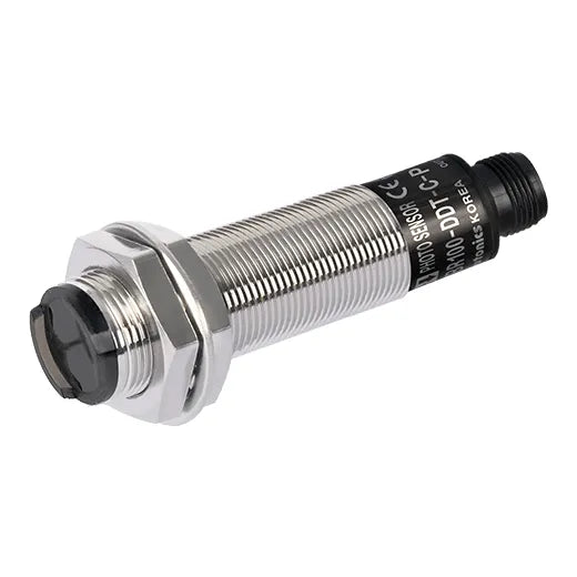 BR100-DDT-C-P Sensor fotoeléctrico latón M18 Dif-Reflectivo 100mm 24VCD PNP C-X