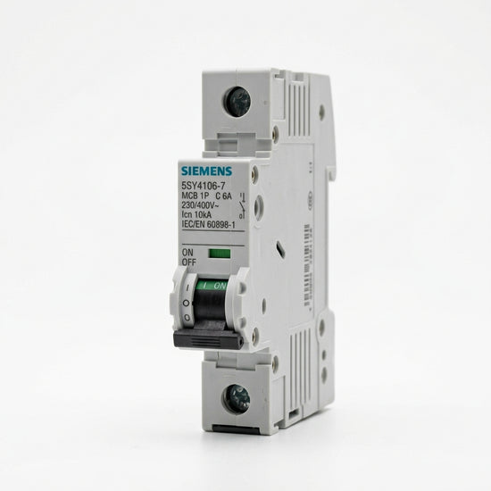 SIEMENS 5SY4106-7 MCB C6 con 5ST3010 INTERRUPTOR AUTOMATICO