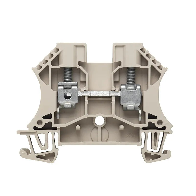 WDU 6 Clema de paso en color beige 6mm² 22-8AWG 41A 800VCA