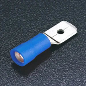 Terminal tipo faston macho aislado 4.8X0.8 1.5-2.5mm² 16-14AWG 100pz Azul